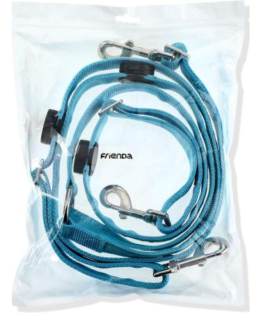 Frienda LED Light Horse Breastplate Collar - Adjustable Visibility Tack with 3 D-Ring, 3 Lighting Modes - Equestrian Safety Gear for Night Riding - Blue (1 Piece) - Buy Online on GoSupps.com