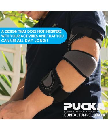 Buy Pucka Elbow Orthosis for Cubital Tunnel Syndrome - Adjustable Night Support for Men & Women STD-1 (S-M) - Buy Online on GoSupps.com