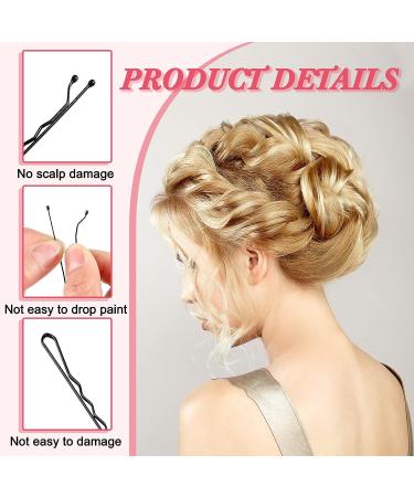 1000 Pcs Black Bobby Pins - Invisible Hairpins for Women | Hair Accessories for Thick, Long, Short Hair - Buy Online on GoSupps.com