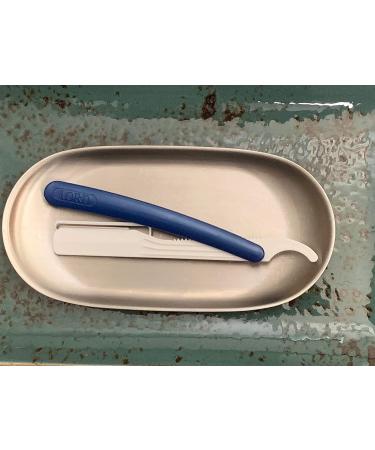 50 Disposable Razor Blades for Men - Barber Straight Edge Shaving Tool | Beard Shaping & Travel Razors - Individually Wrapped - Buy Online on GoSupps.com