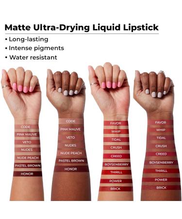 LARITZY Long Lasting Liquid Lipstick - Water-Resistant Matte Tidal - 3.1g (0.1oz) | International Shipping Available - Buy Online on GoSupps.com