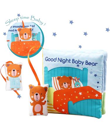 Goodnight Teddy Soft Baby Book - Interactive Developmental Cloth Toy for Boys and Girls | Machine Washable Soft Fabric | Perfect Gift Box for Infants and Toddlers - Buy Online on GoSupps.com