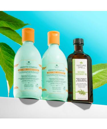 Nature Spell Rosemary Oil with Hair Growth Shampoo and Conditioner Rosemary Hair Oil with Growth Complex Shampoo and Conditioner Set Pack of 3 Gift Set 150ml x1 300mlx2 - Buy Online on GoSupps.com