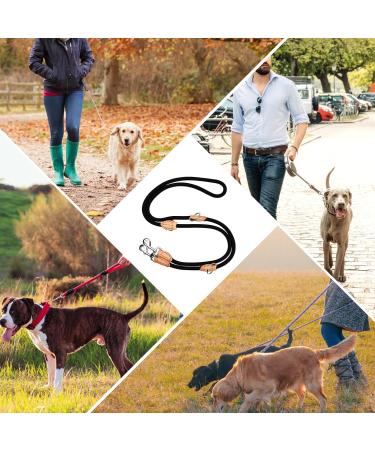 Rapidbok Adjustable Nylon Dog Leash - Durable Black Practice Leash for Small Medium and Large Dogs - Perfect for Courtyard & Freehand Use - Buy Online on GoSupps.com