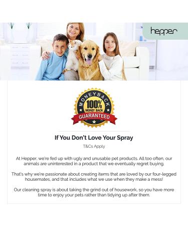 Hepper Advanced Bio-Enzyme Pet Stain & Odor Eliminator Spray - 32oz - Safe for Cats, Dogs, and Pets - Removes Smells and Stains from Couches, Carpets, and More - Buy Online on GoSupps.com