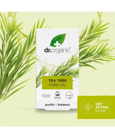 Dr Organic Tea Tree Oil 10ml - Natural, Vegan & Cruelty-Free - Buy Online on GoSupps.com