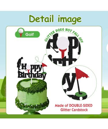 Golf Cake Toppers for Men - 13 Pieces Golf Happy Birthday Party Decorations with Golf Cake Topper Cupcake Topper for Men Sports Theme Golf Birthday Party Supplies - Buy Online on GoSupps.com