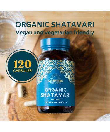 Organic Shatavari Capsules 120 caps - Hormone Balance & Breastfeeding Support - Buy Online on GoSupps.com