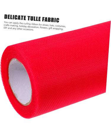 NUOBESTY 4 Rolls Tulle Roll Mesh Roll Delicate United States Baby Red 0.01X15X2285CM - Buy Online on GoSupps.com