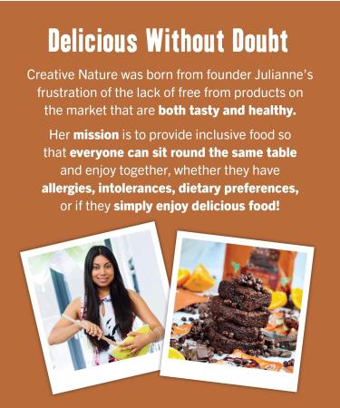 Creative Nature Gluten Free Brownie Mix - Vegan & Free From Baking Mix - 250g - Buy Online on GoSupps.com