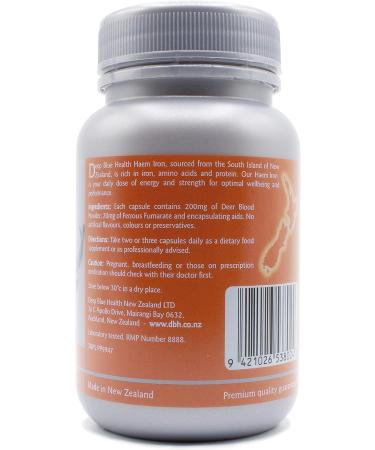 New Zealand Heme Iron Supplement - 1000mg x 90 Soft Gel Capsules - For Anemia - Supports Energy, Strength, and Circulation - Buy Online on GoSupps.com