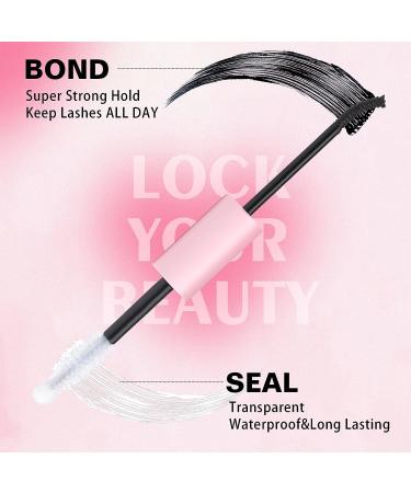 Wiwoseo Lashes Glue Bond & Seal - Super Strong Waterproof, Latex-Free Eyelash Adhesive for Sensitive Eyes (5ML) - Buy Online on GoSupps.com