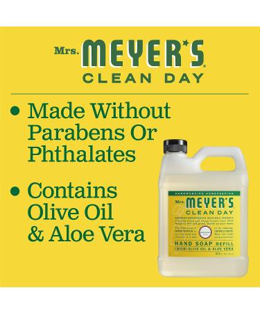 Mrs. Meyer's Honeysuckle Hand Soap Refill 33 fl. oz - Pack of 6 | Biodegradable Formula with Essential Oils - Buy Online on GoSupps.com