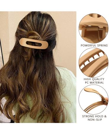 6 PCS Alligator Hair Claw Clips - Non-Slip Grip for Thin Hair - French Concord & Duckbill Hair Clips - Buy Online on GoSupps.com