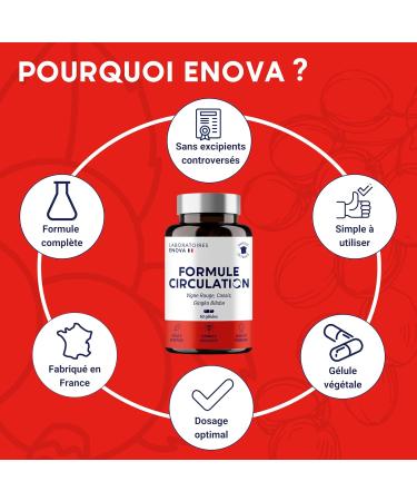 FORMULA CIRCULATION Blood venous | Heavy legs Water retention | Red Vine (highly dose) Blackcurrant Gingko Biloba | 60 capsules | Dietary supplement - Buy Online on GoSupps.com