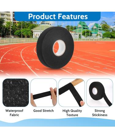 Simarro Non-Slip Ice Hockey Tape - 25m Self-Adhesive Handle Grip for Hockey Tennis Golf & Badminton Rackets - Durable Black Sports Handle Band - Buy Online on GoSupps.com