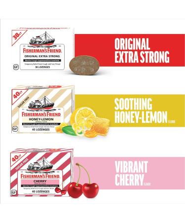 Fisherman's Friend Original Extra Strong Cough Lozenges (20 Drops x 8 Packs) 10mg Natural Menthol Cooling Relief from Sore Throat Persistent Cough & Everyday Irritation Vegan & Gluten-Free Brown - Buy Online on GoSupps.com