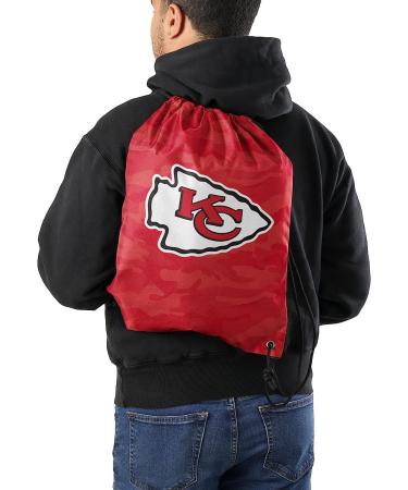 Kansas City Chiefs Camo Drawstring Backpack - Official NFL Big Logo Design - Buy Online on GoSupps.com