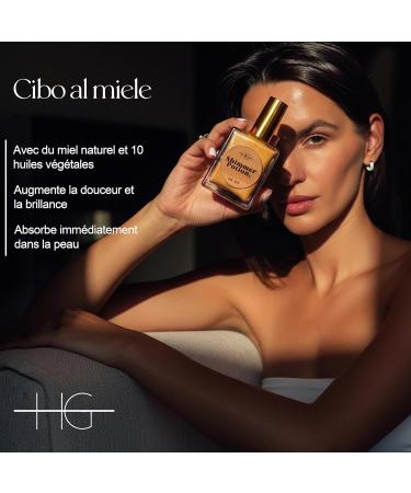  HG AESTHETICS Shimmer Potion Honey Dry Oil | Moisturizing & Shimmer Oil for Body & Face (Bronze 50ML) - Buy Online on GoSupps.com