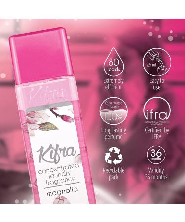 KIFRA MAGNOLIA Concentrated Laundry Fragrance 200ml - Long-lasting Scent for 80 Washes - Buy Online on GoSupps.com