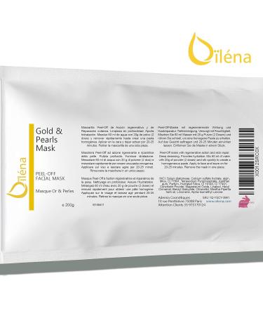 O l na Gold Face Mask - 100% Natural Peel-Off Anti-Aging Alginate Powder for Deep Cleaning Pores | 200g - 10 Treatments - Buy Online on GoSupps.com