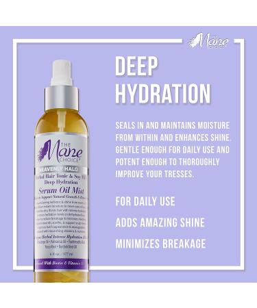 The Mane Choice Heavenly Halo Herbal Hair Tonic Soy Milk Serum Oil Mist - 6 oz (Yellow) - Buy Online on GoSupps.com