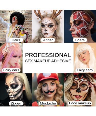 Bobisuka Skin Glue - Professional Face & Body Adhesive for Makeup Halloween Theater & Carnival - Buy Online on GoSupps.com