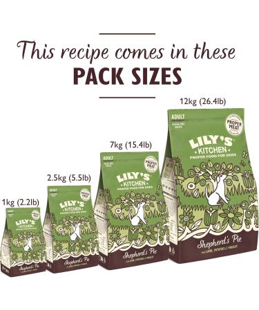 Lily's Kitchen Made with Natural Ingredients Adult Dry Dog Food Lamb Shepherd's Pie Balanced Recipe 12kg bag - Buy Online on GoSupps.com