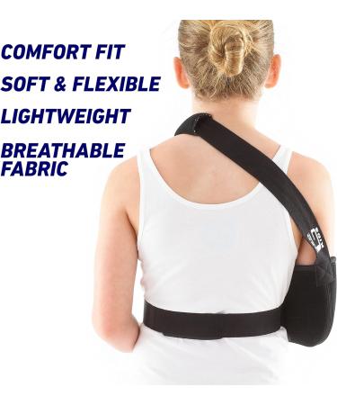 Neo-G Arm Sling for Kids - Shoulder Arm Injury Recovery Pre/Post Surgery Comfort Sponge Foam Child Sling Arm Support - Breathable Lightweight Soft Children Arm Sling Adjustable Left or Right - Buy Online on GoSupps.com
