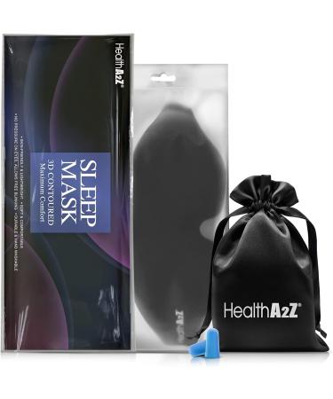 HealthA2Z Sleep Eye Mask - Adjustable, Heat-Bonded Technology for Meditation, Yoga, Travel - Ideal for Nap and Insomnia Relief - Buy Online on GoSupps.com