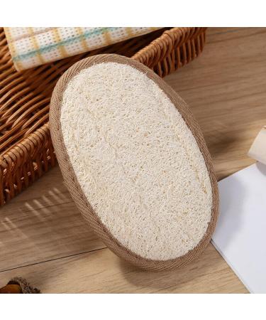 Natural Egyptian Shower Loofah Sponge | 2PCS Exfoliating Body Scrubber Pad for Men & Women | Healthy Bath Massage Brush Loofah - Buy Online on GoSupps.com