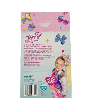 Taste Beauty JoJo Siwa DIY Nail-Design Kit with Scented Polish, Stickers, & File - Buy Online on GoSupps.com