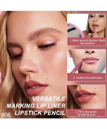 Ourdort 2 pack waterproof lip liners long lasting lip liner matte liquid lip liner waterproof lip liner that doesnt smudge smooth lip liner lip liner for perfectly defined lips natural lipstick - Buy Online on GoSupps.com