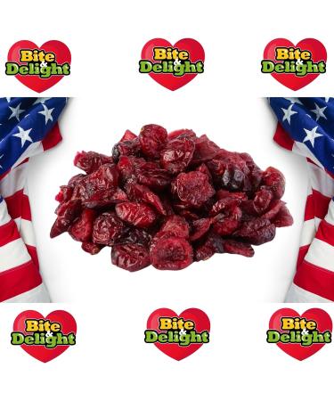 Bite & Delight 2kg Dried Cranberries - Fresh Dried Fruit Low Sugar Tart Container Reusable Box Dried Cranberries Healthy Snack - Buy Online on GoSupps.com