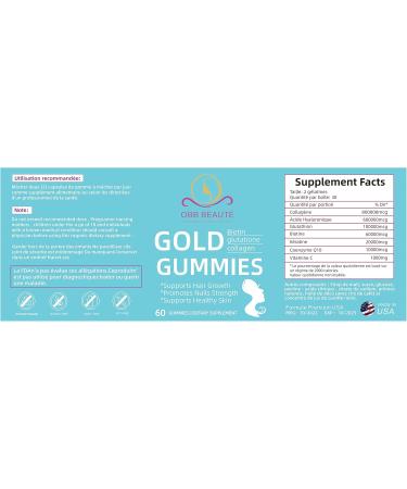  OBBBeaut Gummies GOLD OBB BEAUT 60 GUMMIES - Buy Online on GoSupps.com