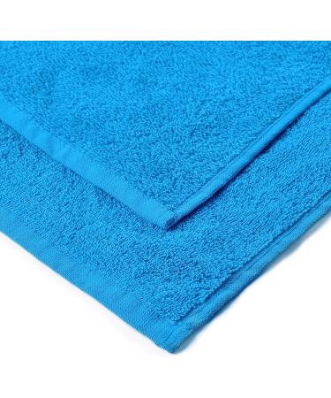 BHT 100% Cotton Towels - Set of 2 Bath Towels, Quick Dry & Absorbent, 450 GSM - Aqua Blue - Buy Online on GoSupps.com