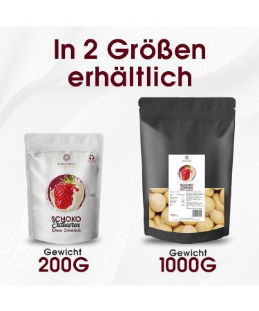 Sultan's Palace Free-Dried Strawberries in White Chocolate - 200g | Fruity & Crisp Chocolate Fruits | Perfect Gift Idea - Buy Online on GoSupps.com