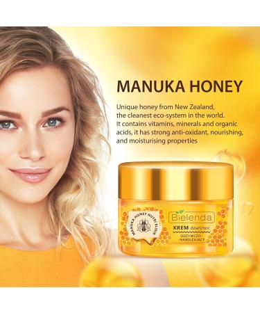 Bielenda Manuka Honey Nutri Elixir - Smooth Radiant Skin - Pores Are Tightened Imperfections Reduced - Manuka Honey Nourishing And Moisturizing Face Cream Day/Night For Dry And Sensitive Skin - 50 ml - Buy Online on GoSupps.com