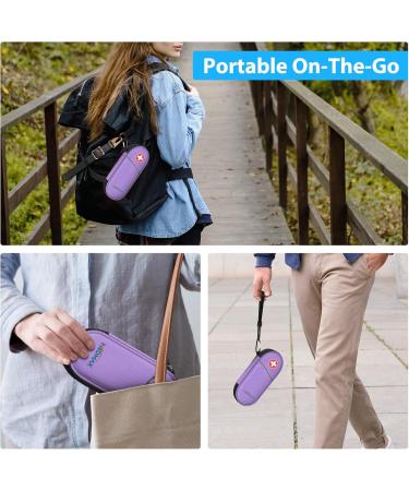Medmax Insulin Cooling Bag - Portable Water-Repellent Cooler for Diabetics | Includes 2 Cooling Packs | Insulated Medical Pocket for Insulin Pen & Accessories (Purple) - Buy Online on GoSupps.com