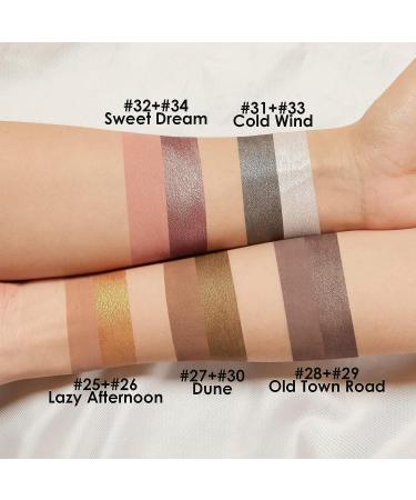 FOCALLURE 2PCS Eyeshadow Stick | Shimmer & Matte Cream Pencil Crayon | Long Lasting & Waterproof | Blendable Brightener Stick - Buy Online on GoSupps.com