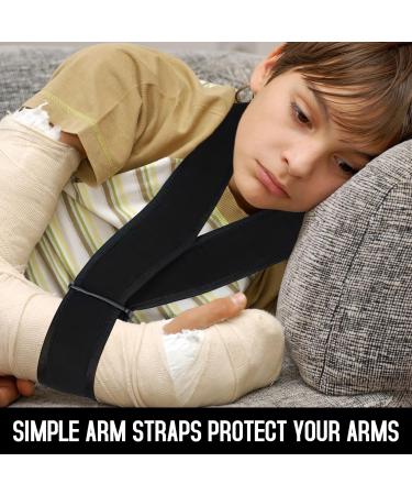 Adjustable Arm Sling for Elbow | One Size Fits All for Men, Women, Adults & Kids | Shoulder Support | Black - Buy Online on GoSupps.com