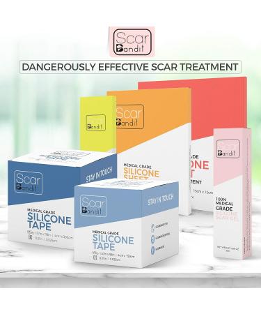 Scarbandit Advanced Scar Gel - Non-Sticky Silicone for Keloid, Stretch Marks, Acne & Surgical Scars - 45g - Buy Online on GoSupps.com