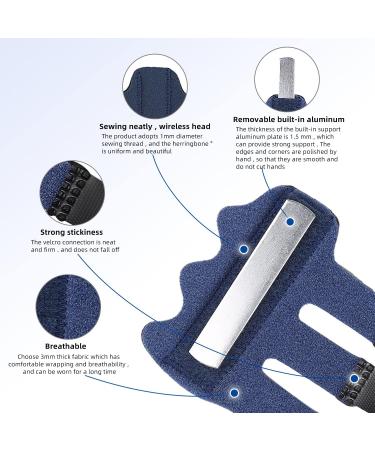 Offtrte Finger Splint 6 PCS 2023 Upgraded 3 Straps Trigger Finger Brace Support for Arthritis Broken Finger Protection Pain Relief Straighten (Multicolor(6 Pcs)) - Buy Online on GoSupps.com