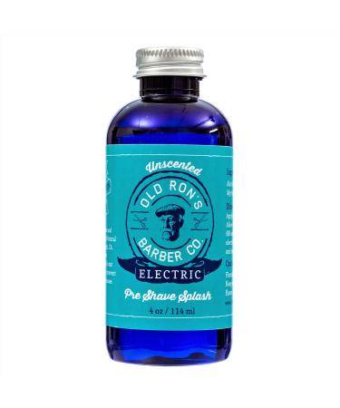Electric Pre-Shave Splash - Unscented - 4 Oz Bottle - Buy Online on GoSupps.com