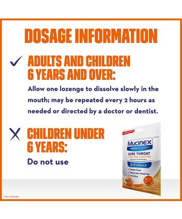 Mucinex InstaSoothe Sore Throat Drops with Honey & Echinacea - Fast Acting Oral Pain Relief - Buy Online on GoSupps.com