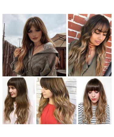 Premium Long Wavy Ombre Dark Blonde Wigs with Ponytail | Heat-Resistant Synthetic Women s Wigs for Everyday Party & Cosplay - Buy Online on GoSupps.com