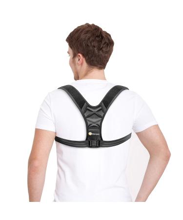 Adjustable Back Brace for Pain Relief | Support Shoulder & Neck | Comfortable Padded Back Straightener - International Shipping Available - Buy Online on GoSupps.com