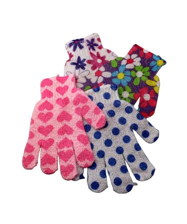 Home & Style by Dependable 5 Pair Exfoliating Bath Gloves Shower Deep Scrub