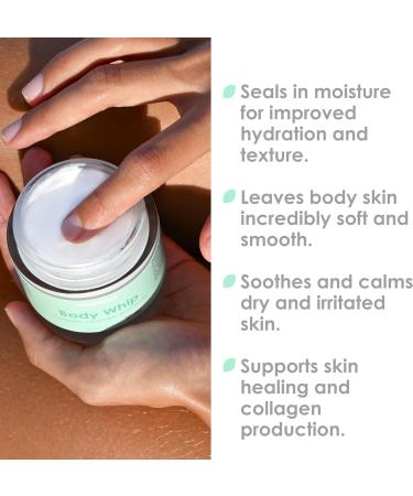WildMint Body Whip Natural Body Butter | Ultra-Hydrating Body Cream for Skin Soft & Smooth | Shea Butter Hydrates & Boost Collagen for Dry Damaged Skin| UK Made Vegan & Cruelty-Free Skincare | 120ml - Buy Online on GoSupps.com