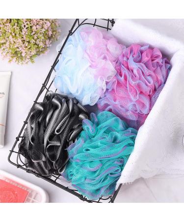 BTYMS 4-Piece Large Shower Loofahs - 75g Body Pouf Mesh Sponge for Bathing Style K - Perfect for Luxurious Cleansing - Buy Online on GoSupps.com